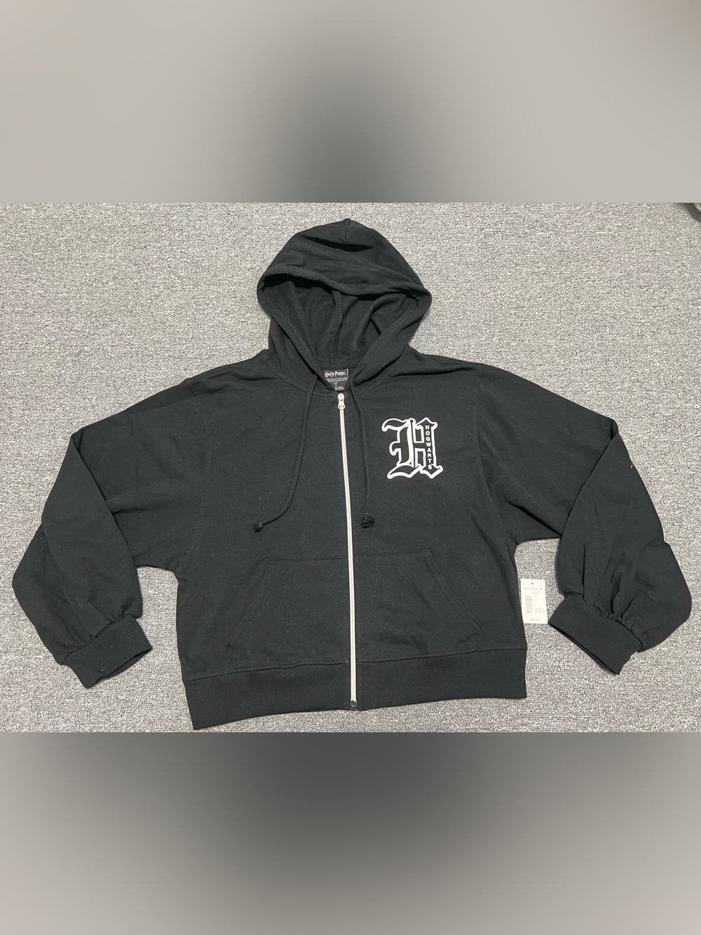Harry Potter Hogwarts Black Full-Zip Hoodie Adult S - Picture 2 of 9
